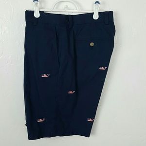 Vineyard Vines blue men shorts embroider logo cotton size 34
